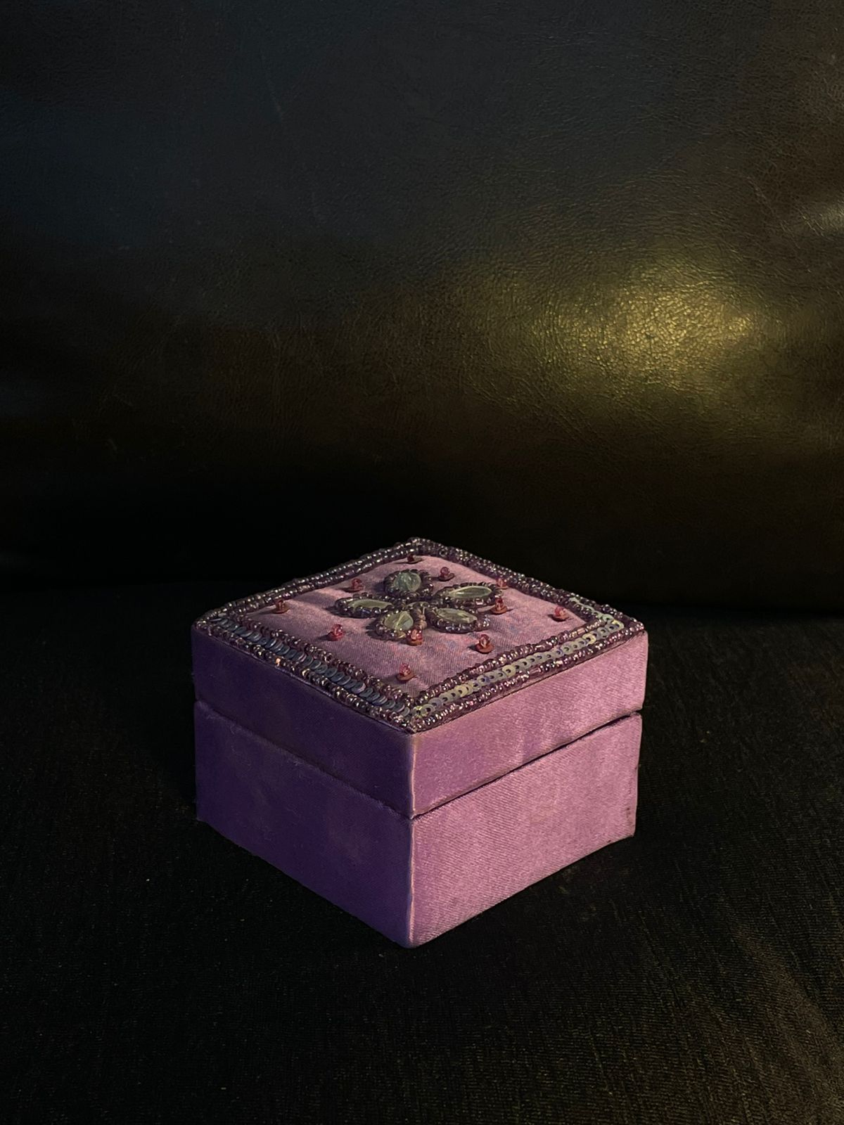 fur pink jewellery box